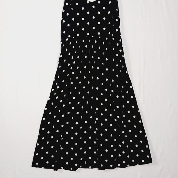 Old Navy, Black & White Polka Dot Sundress, Spaghetti Strap, Pockets, Large - Picture 5 of 15